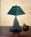 Meyda Tiffany - 27107 - One Light Accent Lamp - Tall Pines - Verdigris