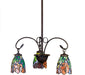 Meyda Tiffany - 27416 - Three Light Chandelier - Iris - Mahogany Bronze