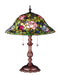 Meyda Tiffany - 28406 - Two Light Table Lamp - Tiffany Rosebush - Antique