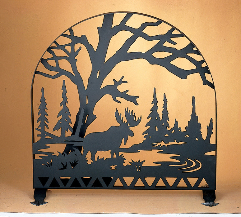 Meyda Tiffany - 28735 - Fireplace Screen - Moose Creek - Black Mesh