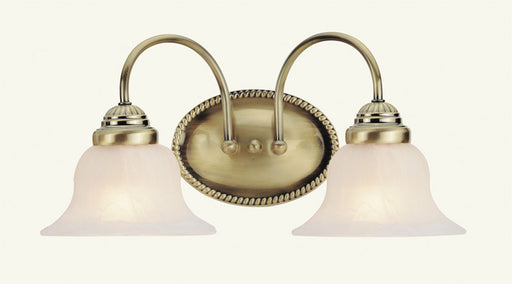 Livex Lighting - 1532-01 - Two Light Bath Vanity - Edgemont - Antique Brass
