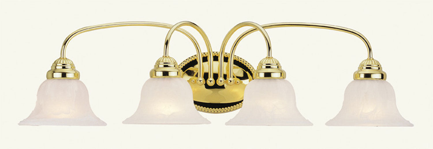 Livex Lighting - 1534-02 - Four Light Bath Vanity - Edgemont - Polished Brass