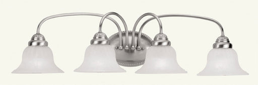 Livex Lighting - 1534-91 - Four Light Bath Vanity - Edgemont - Brushed Nickel