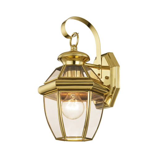 Livex Lighting - 2051-02 - One Light Outdoor Wall Lantern - Monterey - Polished Brass