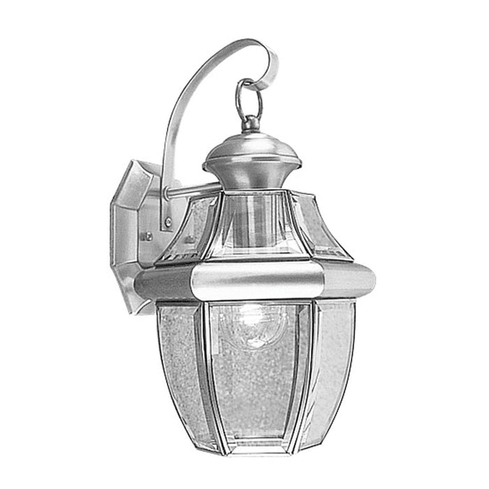 Livex Lighting - 2151-91 - One Light Outdoor Wall Lantern - Monterey - Brushed Nickel