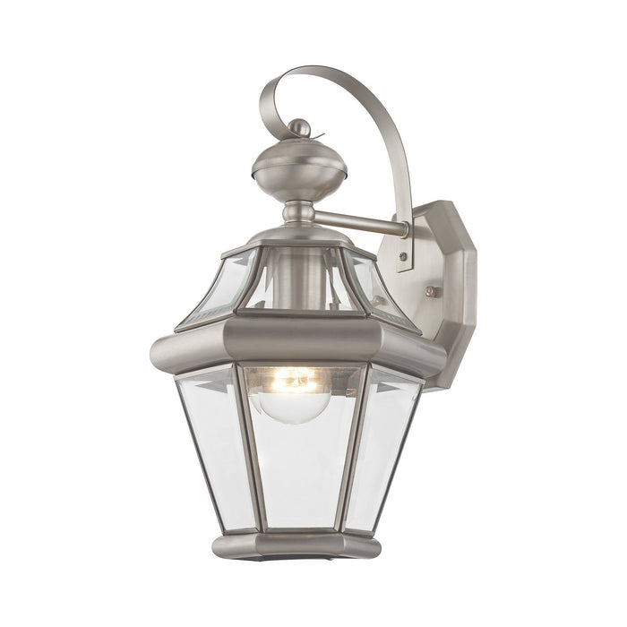Livex Lighting - 2161-91 - One Light Outdoor Wall Lantern - Georgetown - Brushed Nickel