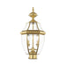 Livex Lighting - 2254-02 - Two Light Outdoor Post Lantern - Monterey - Polished Brass