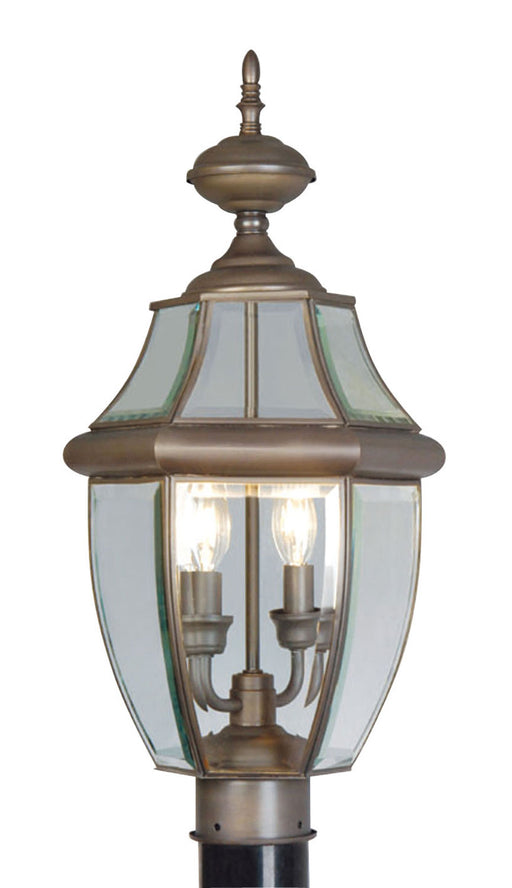 Livex Lighting - 2254-07 - Two Light Outdoor Post Lantern - Monterey - Bronze