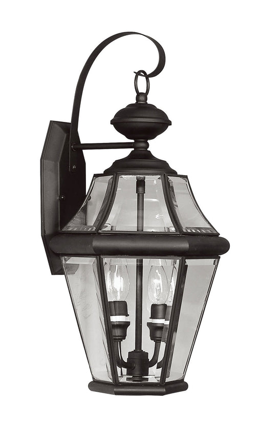 Livex Lighting - 2261-04 - Two Light Outdoor Wall Lantern - Georgetown - Black