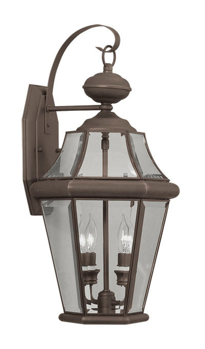 Livex Lighting - 2261-07 - Two Light Outdoor Wall Lantern - Georgetown - Bronze