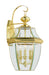 Livex Lighting - 2351-02 - Three Light Outdoor Wall Lantern - Monterey - Polished Brass