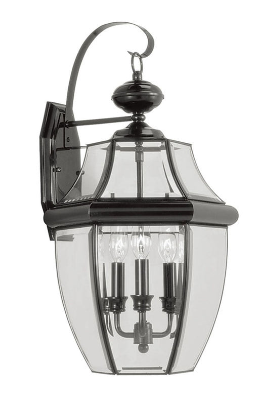 Livex Lighting - 2351-04 - Three Light Outdoor Wall Lantern - Monterey - Black