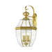 Livex Lighting - 2356-02 - Four Light Outdoor Wall Lantern - Monterey - Polished Brass