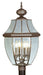 Livex Lighting - 2358-07 - Four Light Outdoor Post Lantern - Monterey - Bronze