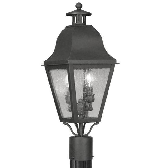 Livex Lighting - 2552-04 - Two Light Outdoor Post Lantern - Amwell - Black