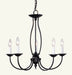 Livex Lighting - 4155-07 - Five Light Chandelier - Home Basics - Bronze