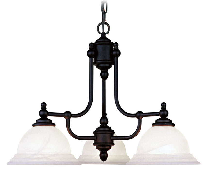 Livex Lighting - 4253-04 - Three Light Chandelier - North Port - Black