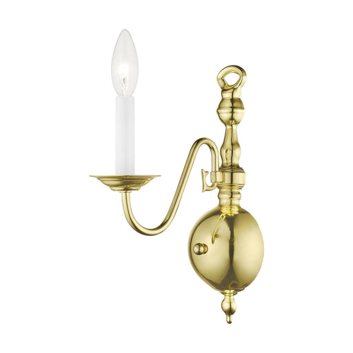 Livex Lighting - 5001-02 - One Light Wall Sconce - Williamsburgh - Polished Brass