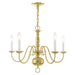 Livex Lighting - 5005-02 - Five Light Chandelier - Williamsburgh - Polished Brass