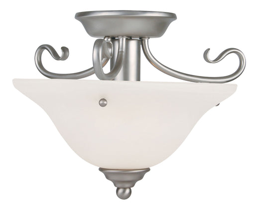 Livex Lighting - 6109-91 - One Light Ceiling Mount - Coronado - Brushed Nickel