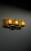 Justice Designs - GLA-8773-16-AMBR-DBRZ - Three Light Bath Bar - Veneto Luce™ - Dark Bronze
