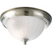 Progress Lighting - P3816-09 - One Light Close-to-Ceiling - Melon Glass - Brushed Nickel