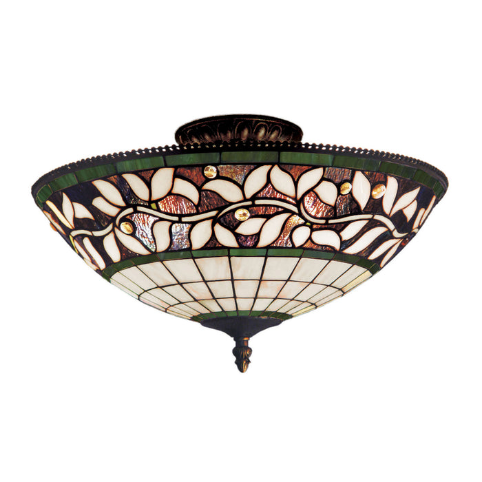 Elk Lighting - 933-TB - Three Light Semi Flush Mount - English Ivy - Tiffany Bronze