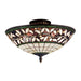 Elk Lighting - 933-TB - Three Light Semi Flush Mount - English Ivy - Tiffany Bronze