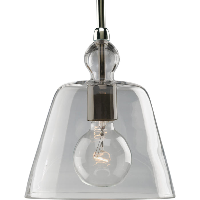 Progress Lighting - P5184-104 - One Light Mini Pendant - Glass Pendants - Polished Nickel