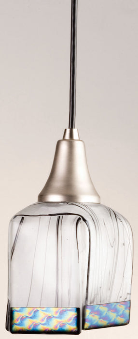 Meyda Tiffany - 12529 - One Light Mini Pendant - Metro Fusion - Nickel