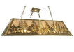 Meyda Tiffany - 13254 - Six Light Oblong Pendant - Tall Pines - Antique Copper