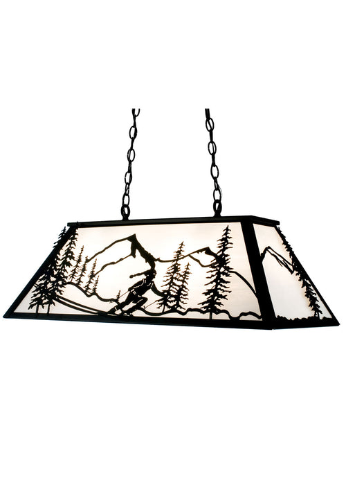 Meyda Tiffany - 15419 - Six Light Oblong Pendant - Alpine - Custom