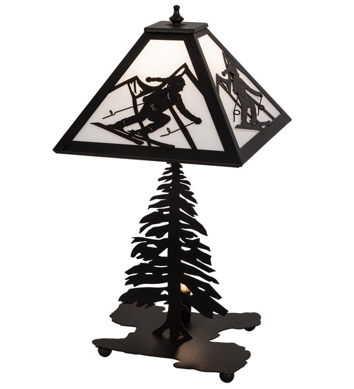 Meyda Tiffany - 15425 - Two Light Table Lamp - Alpine - Transparent Copper