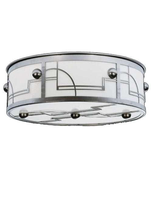 Meyda Tiffany - 15514 - Four Light Flushmount - Revival - Nickel