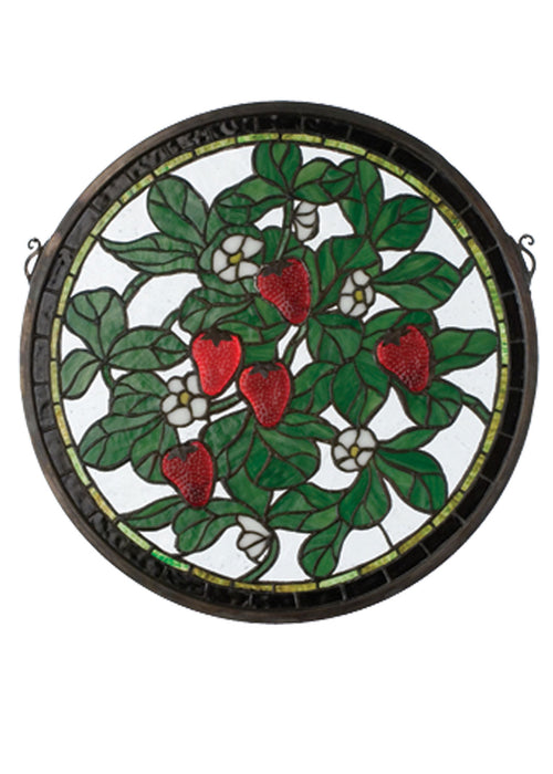 Meyda Tiffany - 20728 - Window - Strawberry - Mahogany Bronze