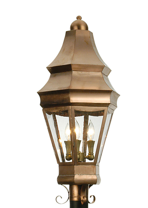 Meyda Tiffany - 21975 - Three Light Post Mount - Statesboro - Copper