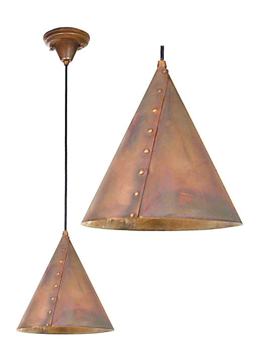 Meyda Tiffany - 23303 - One Light Pendant - Cone - Vintage Copper