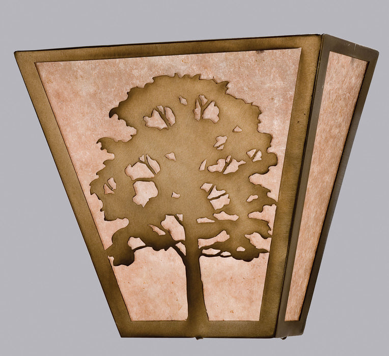 Meyda Tiffany - 23938 - Two Light Wall Sconce - Oak Tree - Antique Copper