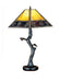 Meyda Tiffany - 24408 - One Light Table Lamp - Mission - Ha Burgundy