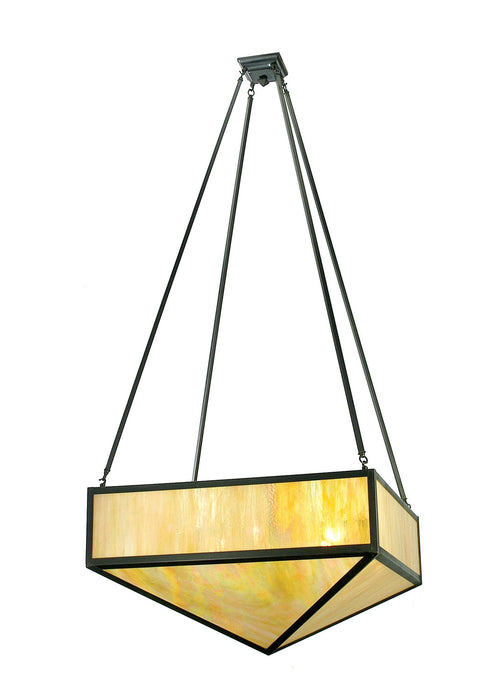 Meyda Tiffany - 28673 - Eight Light Pendant - Mission - Craftsman Brown