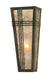 Meyda Tiffany - 28715 - One Light Wall Sconce - Triangulator - Craftsman Brown