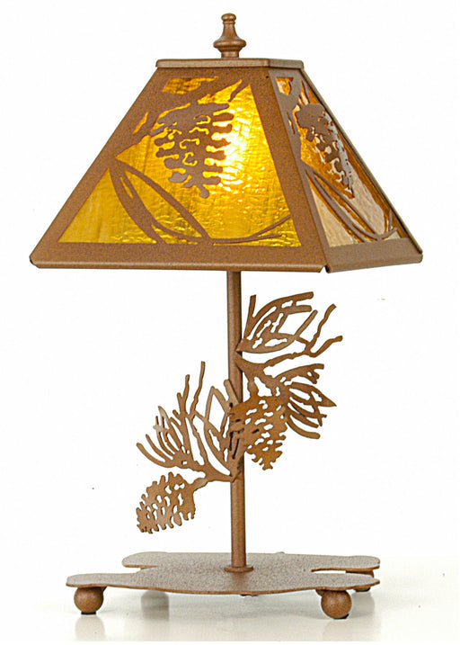Meyda Tiffany - 30158 - One Light Accent Lamp - Whispering Pines - Rust