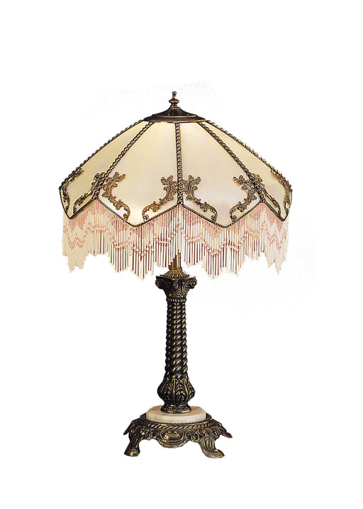 Meyda Tiffany - 31313 - One Light Table Lamp - Regina - Mahogany Bronze