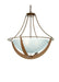 Meyda Tiffany - 31490 - Four Light Inverted Pendant - Saturn - Rust