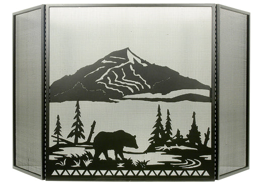 Meyda Tiffany - 31616 - Fireplace Screen - Bear Creek - Black/Mesh