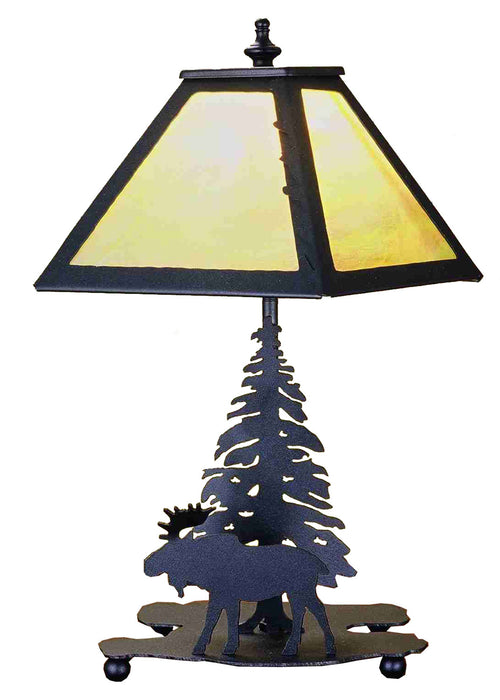 Meyda Tiffany - 32467 - One Light Accent Lamp - Lone Moose - Rust,Wrought Iron
