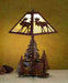 Meyda Tiffany - 32524 - Two Light Table Lamp - Moose On The Loose - Beige