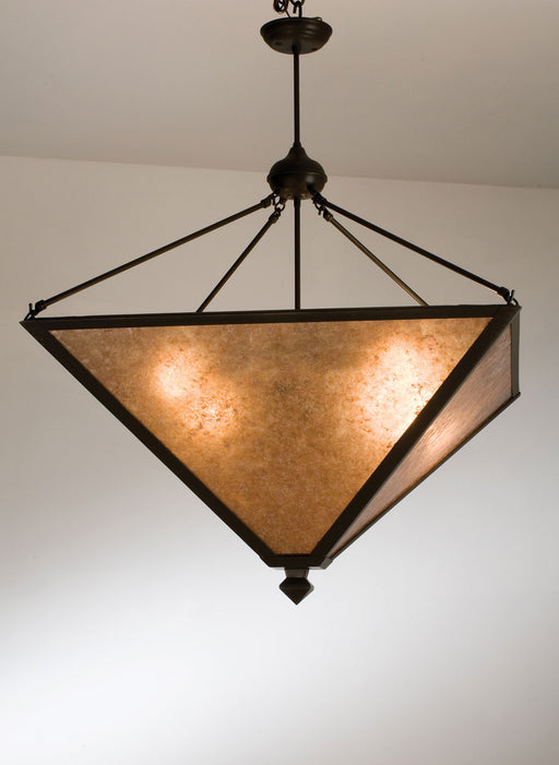 Meyda Tiffany - 36326 - Four Light Inverted Pendant - Mission - Timeless Bronze