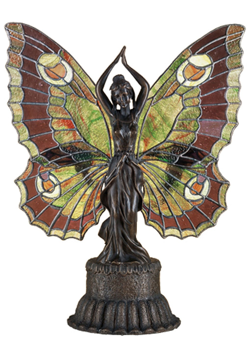 Meyda Tiffany - 48018 - Two Light Accent Lamp - Butterfly Lady - Bronze
