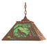 Meyda Tiffany - 48727 - Two Light Pendant - Northwoods Wolf On The Loose - Antique Copper